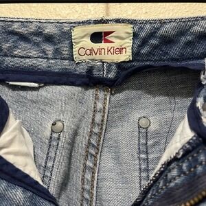 Calvin Klein VTG Women Straight Leg Jeans High Waist Straight Leg 22x26 Altered*